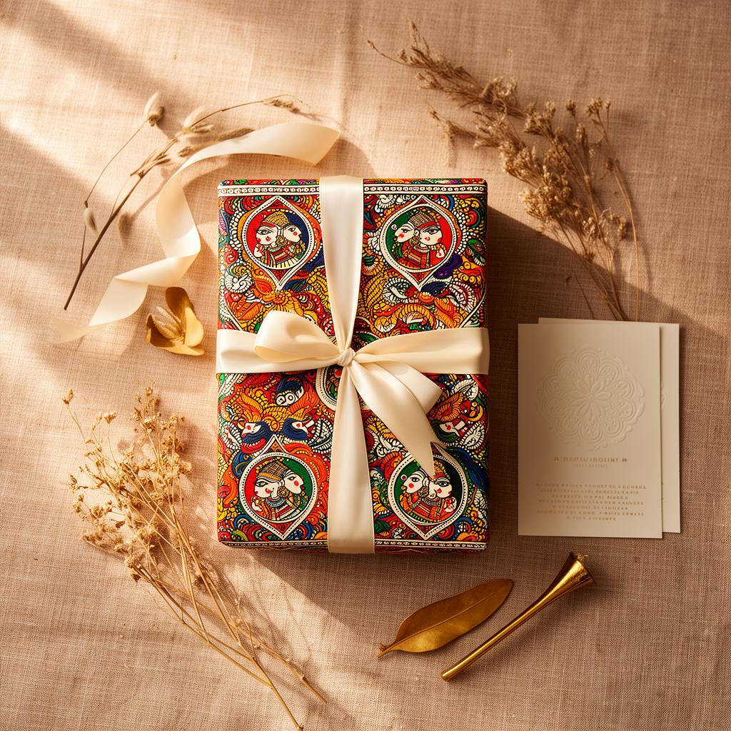 Madhubani bag wrapped as corporate gift